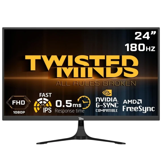 Twisted Minds 24'' FHD 200HZ, curved, VA, 1MS, HDMI 2 0 Gaming Monitor TM24RFA 200HZ