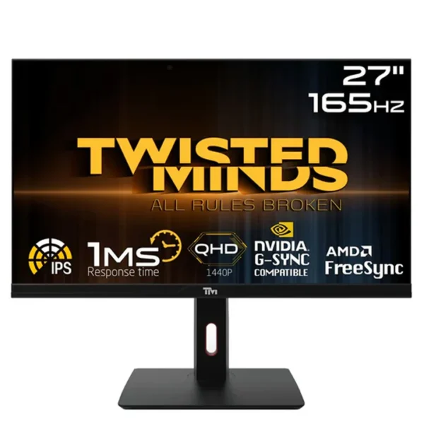Twisted Minds 27'' FHD Fast IPS, 280Hz, 0 5ms, HDMI 2 1, HDR Adjustable Stand Gaming Monitor Black