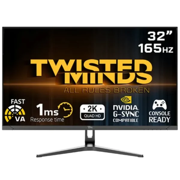 Twisted Minds Eclipse 32 inch Gaming Monitor | (QHD) | 165Hz | 1ms | TM32QHD165VA VA