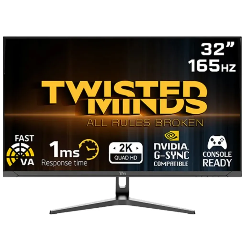 Twisted Minds Eclipse 32 inch Gaming Monitor | (QHD) | 165Hz | 1ms | TM32QHD165VA VA
