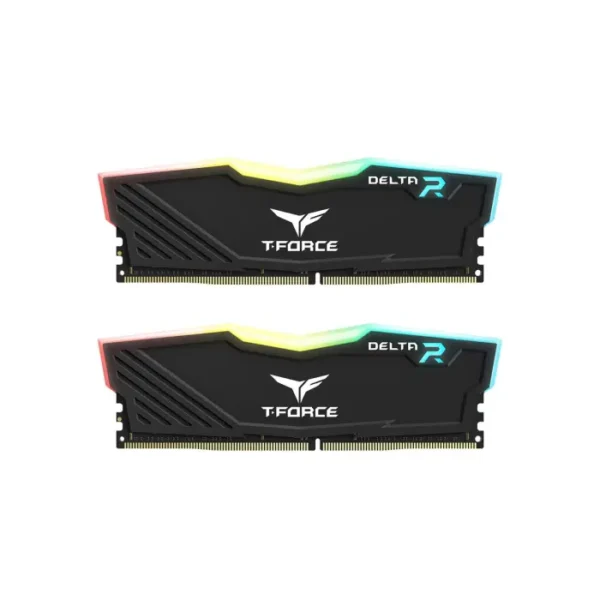 TeamGroup T Force DELTA RGB 16GB (2x8GB) DDR4 3600MHz CL18 Memory Kit Black