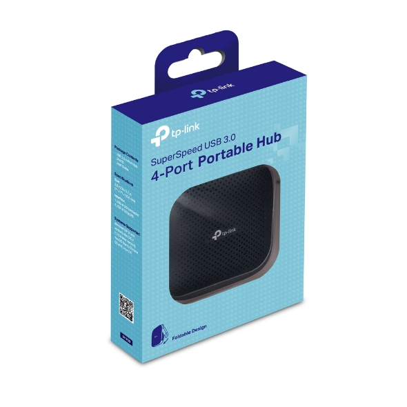 TP Link UH400 USB 3 0 4 Port Portable Data Hub for Mac, iMac, MacBook Pro Air, Ultrabooks, Tablet, Laptop and Any PC, Windows, Mac OS X and Linux Systems  Black