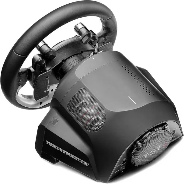 Thrustmaster T GT II, Racing Wheel with Set of 3 Pedals, PS5, PS4, PC, Real Time Force Feedback, Brushless 40 Watt Motor, Dual Belt System, Magnetic Technology, Interchangeable Wheel