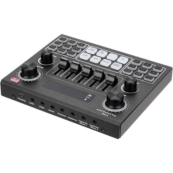 V9 Live Sound Card, USB External V9 Karaoke Recording Mobile Audio Mixer With Bluetooth