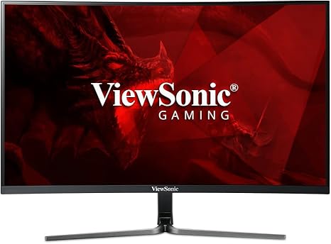 ViewSonic VX2758 C MH 27 Inch FHD1080p Curved 144Hz Gaming Monitor with FreeSync Premium Eye Care HDMI and VGA