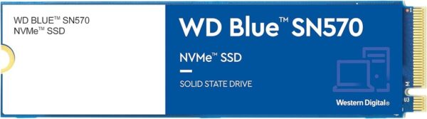 Western Digital 1TB WD Blue SN570 NVMe Internal Solid State Drive SSD Gen3 x4 PCIe 8Gb/s, M 2 2280, Up to 3,500 MB/s
