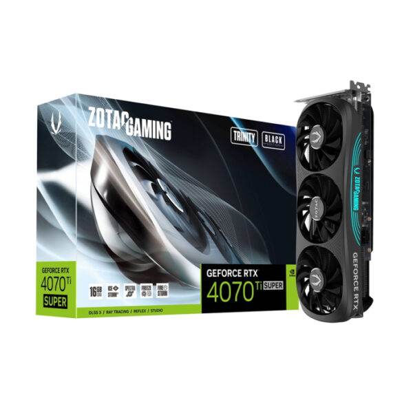 Zotac Gaming GeForce RTX 4070Ti Super Trinity Black Edition 16GB GDDR6X DLSS 3 5 Graphics Card