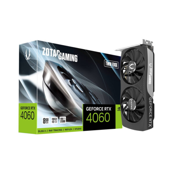 Zotac Gaming GeForce RTX 4060 Twin Edge 12GB GDDR6 Graphics Card Black